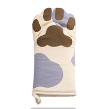 Load image into Gallery viewer, Cute Cartoon Cat Paws Oven Mitts Cat Claw Cotton Baking Insulation Gloves Microwave Heat Resistant Anti-scald Non-slip Glove