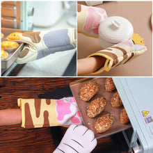 Load image into Gallery viewer, Cute Cartoon Cat Paws Oven Mitts Cat Claw Cotton Baking Insulation Gloves Microwave Heat Resistant Anti-scald Non-slip Glove