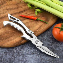 Load image into Gallery viewer, Multifunctional Kitchen Food Scissors Stainless Steel Powerful Chicken Bone Kitchen Shears Seafood Fish Scale Scissors Kitchen Tools