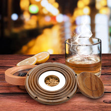 Load image into Gallery viewer, Cocktail Smoker Whiskey Wooden Smoked Wood Hood Smoker For Bar Drinks Kitchen Bartender Tools For Whiskey Alcoholic Drinks Gift