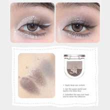 Load image into Gallery viewer, 3 Colors Eyeshadow Palette Matte Pearlescent Portable Long-lasting Eyeshadow Palette Eye Makeup Beauty Cosmetics