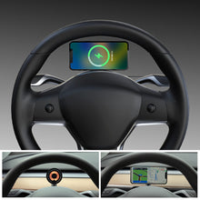 Load image into Gallery viewer, Car Phone Holder Mounts Magnetic Wireless Car Charger Mount Adsorbable Smartphone Holder for Tesla Model 3 Y 2023 Accessoires