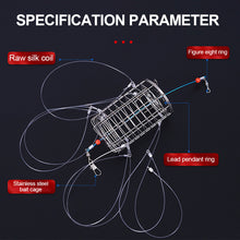 Load image into Gallery viewer, 1PC Stainless Steel Crab Trap Bait Cage Tiny Lobster Fishing Tool Lure Trap Feeder Fishing Accessories
