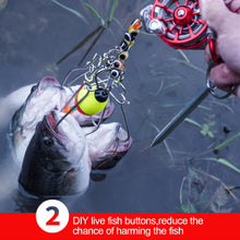 Load image into Gallery viewer, All-Metal Front Wheel Portable Super Light Ice Fishing Spinning Wheel Live Fish Buckle Winter Outdoor Tackle Accessories