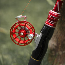 Load image into Gallery viewer, All-Metal Front Wheel Portable Super Light Ice Fishing Spinning Wheel Live Fish Buckle Winter Outdoor Tackle Accessories
