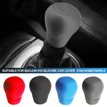 Load image into Gallery viewer, Silicone Car Case Gear Head Shift Collars MT 6 Speed Shift Knob Grips Cover Shift Lever Decoration Cover Accessories For Baojun 510 RS- 730 310 360