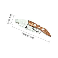 Load image into Gallery viewer, Stainless Steel Wine Opener Professional Waiters Corkscrew Beer Bottle Opener And Foil Cutter Gift For Wine Lover