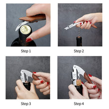 Load image into Gallery viewer, Stainless Steel Wine Opener Professional Waiters Corkscrew Beer Bottle Opener And Foil Cutter Gift For Wine Lover