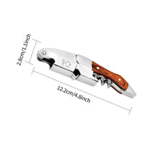 Load image into Gallery viewer, Stainless Steel Wine Opener Professional Waiters Corkscrew Beer Bottle Opener And Foil Cutter Gift For Wine Lover