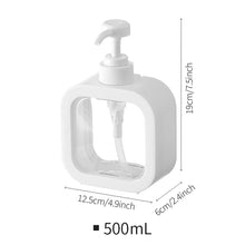 Load image into Gallery viewer, Refillable Bathroom Empty Bottle Dispenser with Press Pump for Soap Shampoo Shower Lotion Portable Travel Hand Washing Bottle