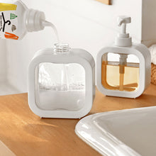 Load image into Gallery viewer, Refillable Bathroom Empty Bottle Dispenser with Press Pump for Soap Shampoo Shower Lotion Portable Travel Hand Washing Bottle