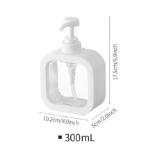 Load image into Gallery viewer, Refillable Bathroom Empty Bottle Dispenser with Press Pump for Soap Shampoo Shower Lotion Portable Travel Hand Washing Bottle