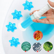 Load image into Gallery viewer, Flower Aromatic Toilet Gel Fragrance Deodorant Cleaner Toilet Air Freshener Remove Odors Leave No Traces 14 Flowers Bathroom Cleaning Tools