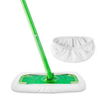 Load image into Gallery viewer, Thickened Elastic Band Flat Mop Pads Coral Fleece/Microfiber/Chenille Replacement Rotary Sweeper Mop Washable Wet Mopping Cloth for Floor Cleaning