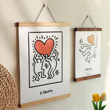 Load image into Gallery viewer, Magnetic Wooden Picture Hanger Frames Poster Photos Wall Art Canvas Prints Paintings Teak Pine Wood Living Room Home Decor