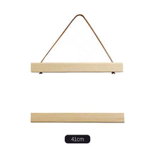 Load image into Gallery viewer, Magnetic Wooden Picture Hanger Frames Poster Photos Wall Art Canvas Prints Paintings Teak Pine Wood Living Room Home Decor