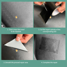 Load image into Gallery viewer, Self Adhesive PU Leather Repair Tape for Sofa Car Seats Handbags Furniture Shoes Repair Patches Black First Aid Leather Patch