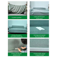 Load image into Gallery viewer, Elastic Sofa Covers For Living Room Geometric ArmChair Knitted Corn Grid Fabric Sofa Slipcovers Chair Protector Home Decor