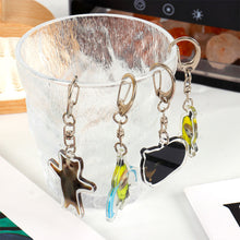 Load image into Gallery viewer, Happy Banana Cat Key Chain Mobile Phone Chain Keyring Student Gift Funny Cat Bag Pendant Lanyard Happy Cat Keychain