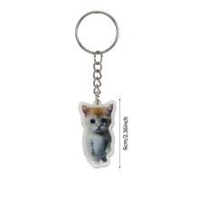 Load image into Gallery viewer, Happy Banana Cat Key Chain Mobile Phone Chain Keyring Student Gift Funny Cat Bag Pendant Lanyard Happy Cat Keychain