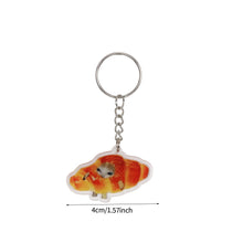 Load image into Gallery viewer, Happy Banana Cat Key Chain Mobile Phone Chain Keyring Student Gift Funny Cat Bag Pendant Lanyard Happy Cat Keychain