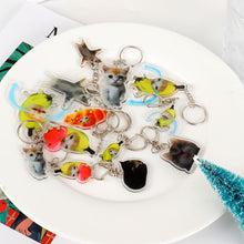 Load image into Gallery viewer, Happy Banana Cat Key Chain Mobile Phone Chain Keyring Student Gift Funny Cat Bag Pendant Lanyard Happy Cat Keychain