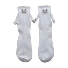 Load image into Gallery viewer, 1 Pair Fashion Funny Creative Magnetic Attraction Hands Black White Cartoon Eyes Couples Socks Celebrity Couple Socks