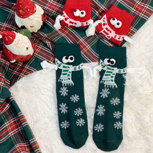 Load image into Gallery viewer, 1 Pair Fashion Christmas Funny Creative Magnetic Attraction Hands Black White Cartoon Eyes Couples Socks Celebrity Couple Socks