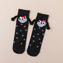 Load image into Gallery viewer, 1 Pair Fashion Christmas Funny Creative Magnetic Attraction Hands Black White Cartoon Eyes Couples Socks Celebrity Couple Socks