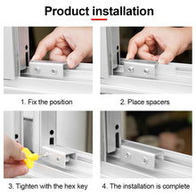 Load image into Gallery viewer, 1Pc Aluminum Alloy Door Screen Window Lock Stopper Sliding Window Anti-theft Door Protective Lock Baby Child Pet Safety Lock Buckle