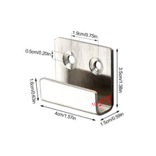 Load image into Gallery viewer, 1Pc Stainless Steel Hanging Hook Code Ceramic Tile Display Buckle U-shape Corner Bracket Joint Fastener Wall Support with Screws