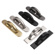Load image into Gallery viewer, Tatami Hidden Handles Zinc Alloy Door Embedded Pull Cover Floor Cabinet Handle Dark Recessed Knobs Furniture Hardware