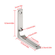 Load image into Gallery viewer, 1Pc Shelf Support Thickened Wall Mounted Shelf Bracket Multifunctional Triangular L-shaped Space Saving Fixed Bracket Furniture