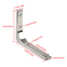 Load image into Gallery viewer, 1Pc Shelf Support Thickened Wall Mounted Shelf Bracket Multifunctional Triangular L-shaped Space Saving Fixed Bracket Furniture