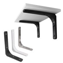 Load image into Gallery viewer, 1Pc Shelf Support Thickened Wall Mounted Shelf Bracket Multifunctional Triangular L-shaped Space Saving Fixed Bracket Furniture