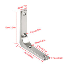 Load image into Gallery viewer, 1Pc Shelf Support Thickened Wall Mounted Shelf Bracket Multifunctional Triangular L-shaped Space Saving Fixed Bracket Furniture