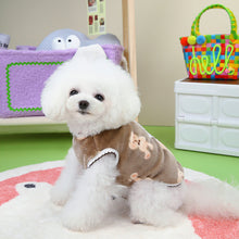 Load image into Gallery viewer, Winter Warm Dog Vest Soft Fleece with Bear Doll Pet Clothes for Small Medium Dogs Coats Chihuahua Jacket French Bulldog Costumes
