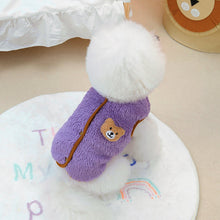 Load image into Gallery viewer, Winter Warm Dog Vest Soft Fleece with Bear Doll Pet Clothes for Small Medium Dogs Coats Chihuahua Jacket French Bulldog Costumes