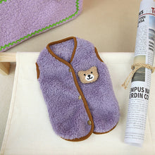 Load image into Gallery viewer, Winter Warm Dog Vest Soft Fleece with Bear Doll Pet Clothes for Small Medium Dogs Coats Chihuahua Jacket French Bulldog Costumes