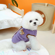 Load image into Gallery viewer, Winter Warm Dog Vest Soft Fleece with Bear Doll Pet Clothes for Small Medium Dogs Coats Chihuahua Jacket French Bulldog Costumes