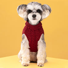 Load image into Gallery viewer, Puppy Dog Sweaters for Small Medium Dogs Cats Clothes Winter Warm Pet Turtleneck Chihuahua Vest Soft Yorkie Coat Teddy Jacket