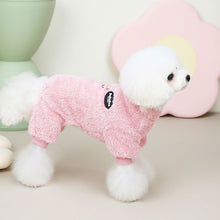 Load image into Gallery viewer, Winter Dog Cat Striped JumpSuit Hoodie Solid Design Pet Puppy Pajamas Cat Puppy Nightshirt T-Shirt Pet Supplies