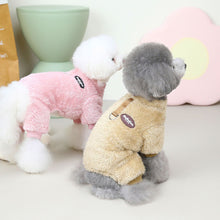 Load image into Gallery viewer, Winter Dog Cat Striped JumpSuit Hoodie Solid Design Pet Puppy Pajamas Cat Puppy Nightshirt T-Shirt Pet Supplies