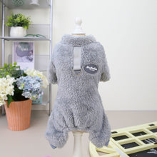 Load image into Gallery viewer, Winter Dog Cat Striped JumpSuit Hoodie Solid Design Pet Puppy Pajamas Cat Puppy Nightshirt T-Shirt Pet Supplies