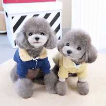 Load image into Gallery viewer, Pet Dog Lapel Coat Dog Cat Clothes Dog Autumn Winter Clothes Teddy Beagle Clothing Sweater Fleece Sweater Dog Clothes Pet Coat