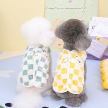 Load image into Gallery viewer, Fashion Plaid Pet Puppy Clothes Coat Jack Dog Clothes Bear Vest Dogs Clothing Pet Outfits Cute Winter Yorkies Costume