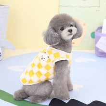 Load image into Gallery viewer, Fashion Plaid Pet Puppy Clothes Coat Jack Dog Clothes Bear Vest Dogs Clothing Pet Outfits Cute Winter Yorkies Costume