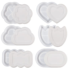 Load image into Gallery viewer, DIY Cloud Love Candle Storage Tray Silicone Mold Irregular Plate Coaster Gypsum Cement Mold Tray Pendant Crystal Drop Glue Mold