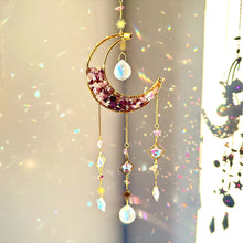 Load image into Gallery viewer, Dreamcatcher Suncatcher Crystal Prism Ball Gold Moon Star Rainbow Sun Catcher Indoor Window Car Hanging Garden Decoration Gift