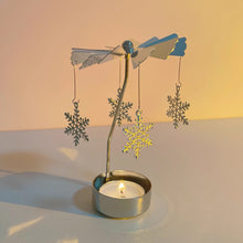 Load image into Gallery viewer, Metal Rotating Spinner Carousel Candle Tea Light Holder Table Rotating Transfer Windmill Decoration Home Elegance Candle Holder